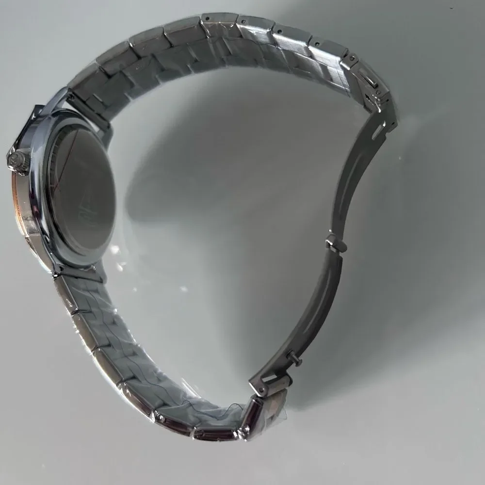 New Genuine Diamond Two-Tone Bracelet Watch Kenneth Cole Silver and Rose Gold
